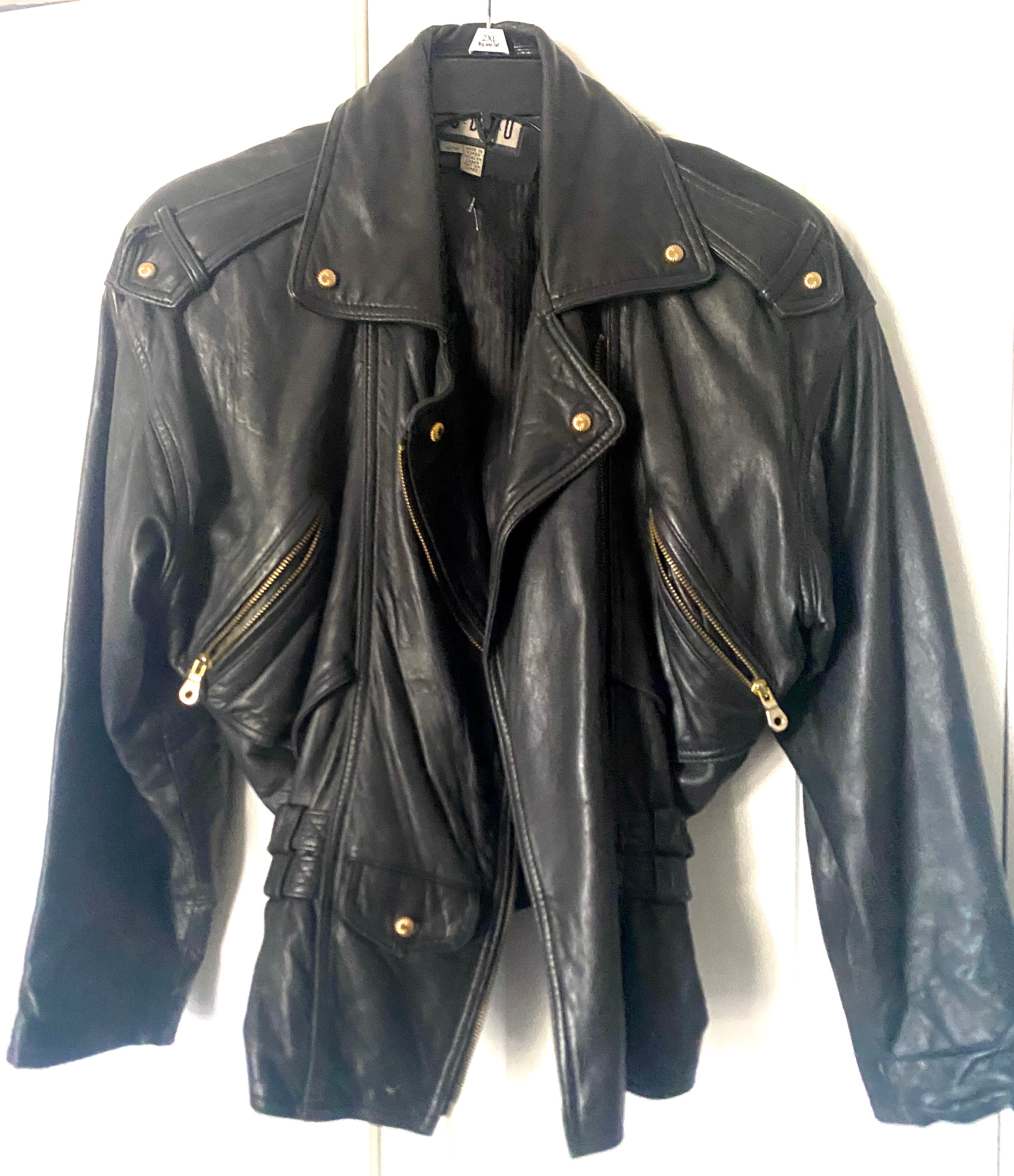 Vintage Studio Siena Womens Moto Jacket 80s