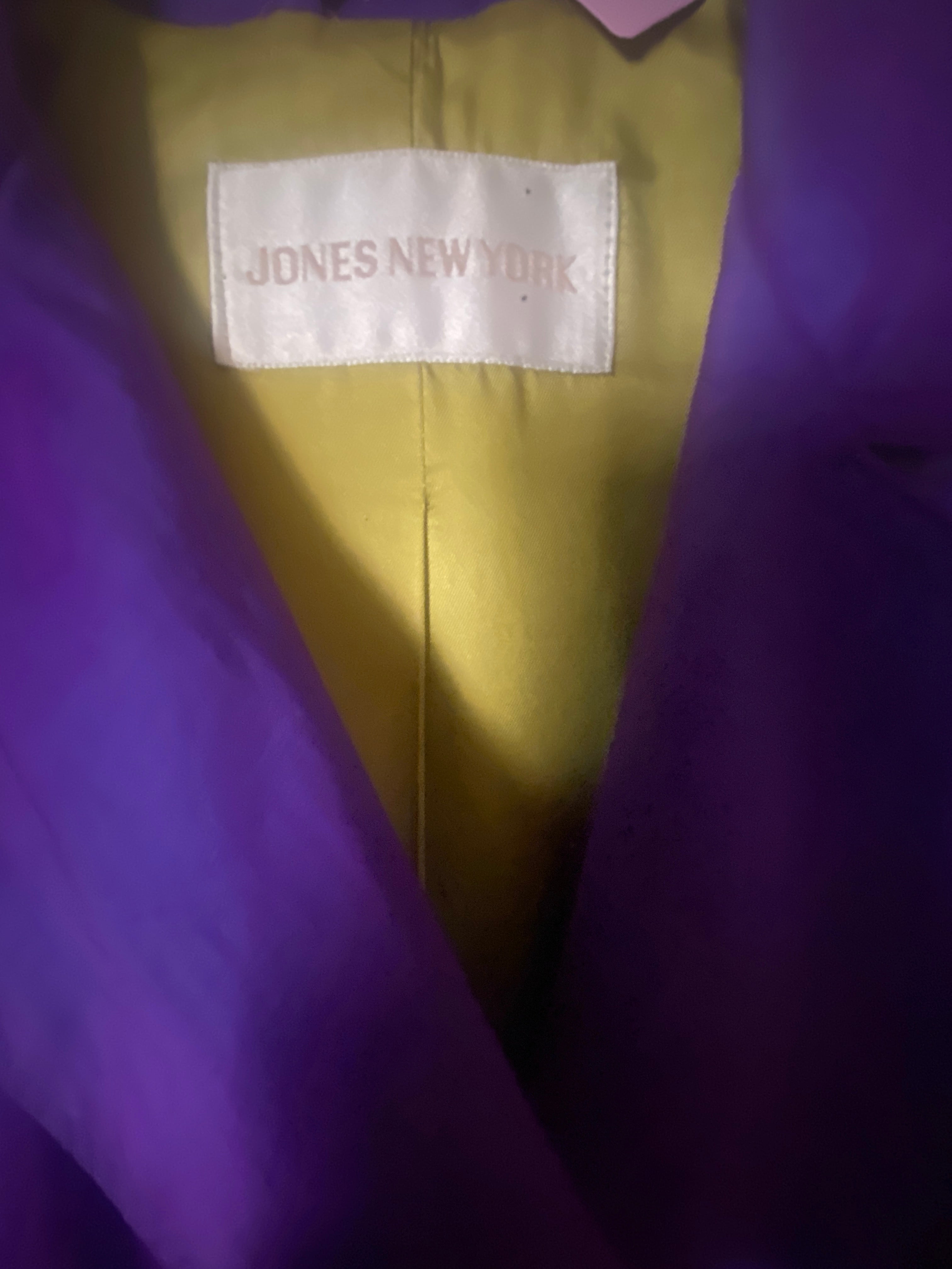 Vintage Shimmery Purple Jones of New York Trench 1980s