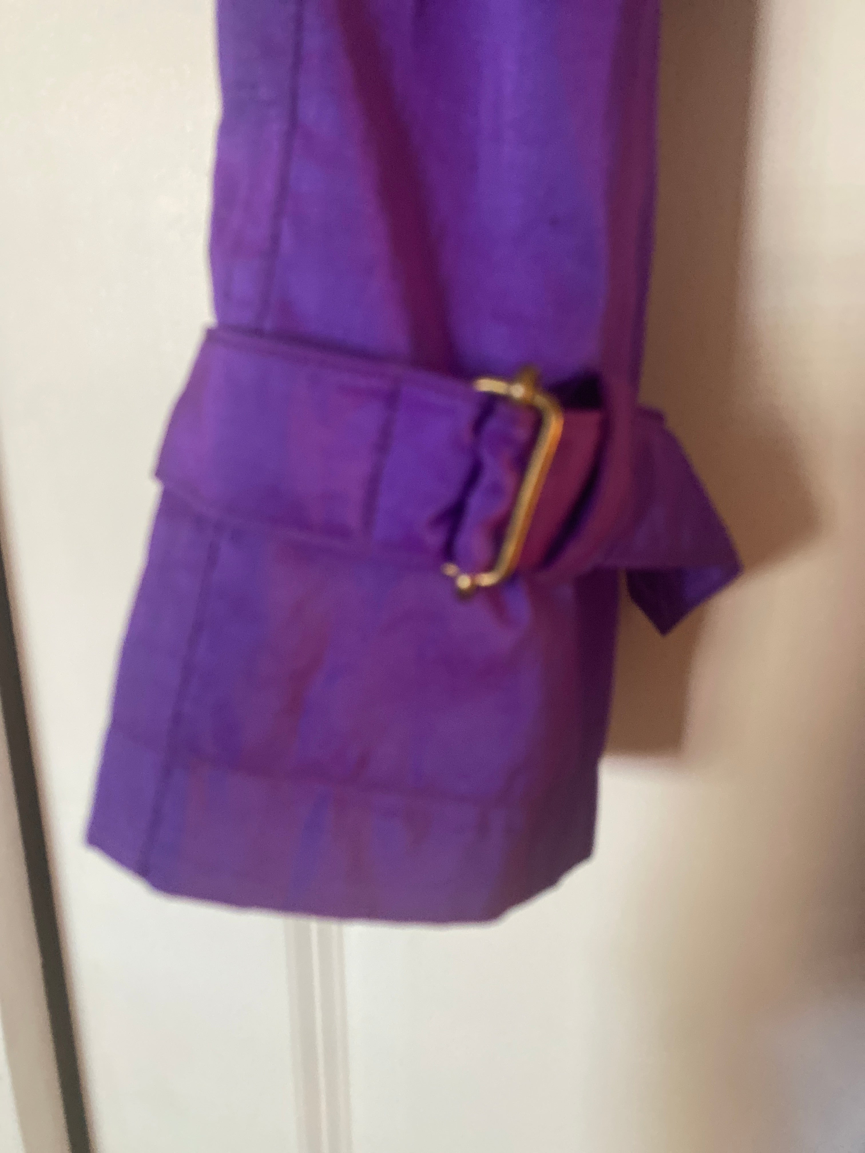 Vintage Shimmery Purple Jones of New York Trench 1980s