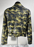 Vintage Michael Kors Camo Vegan Moto Jacket