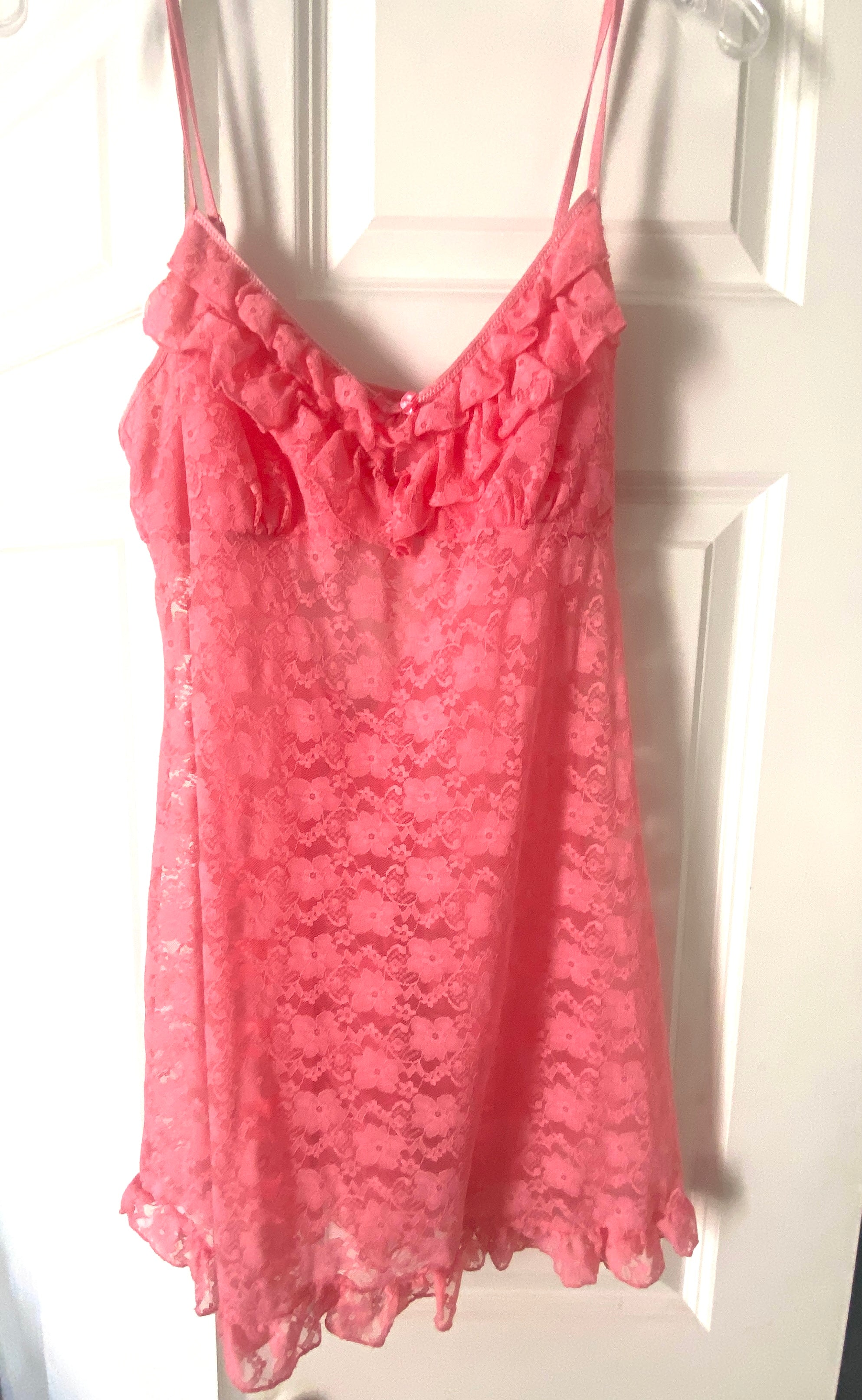 Sweet Pink Slip Dress Deadstock Y2K