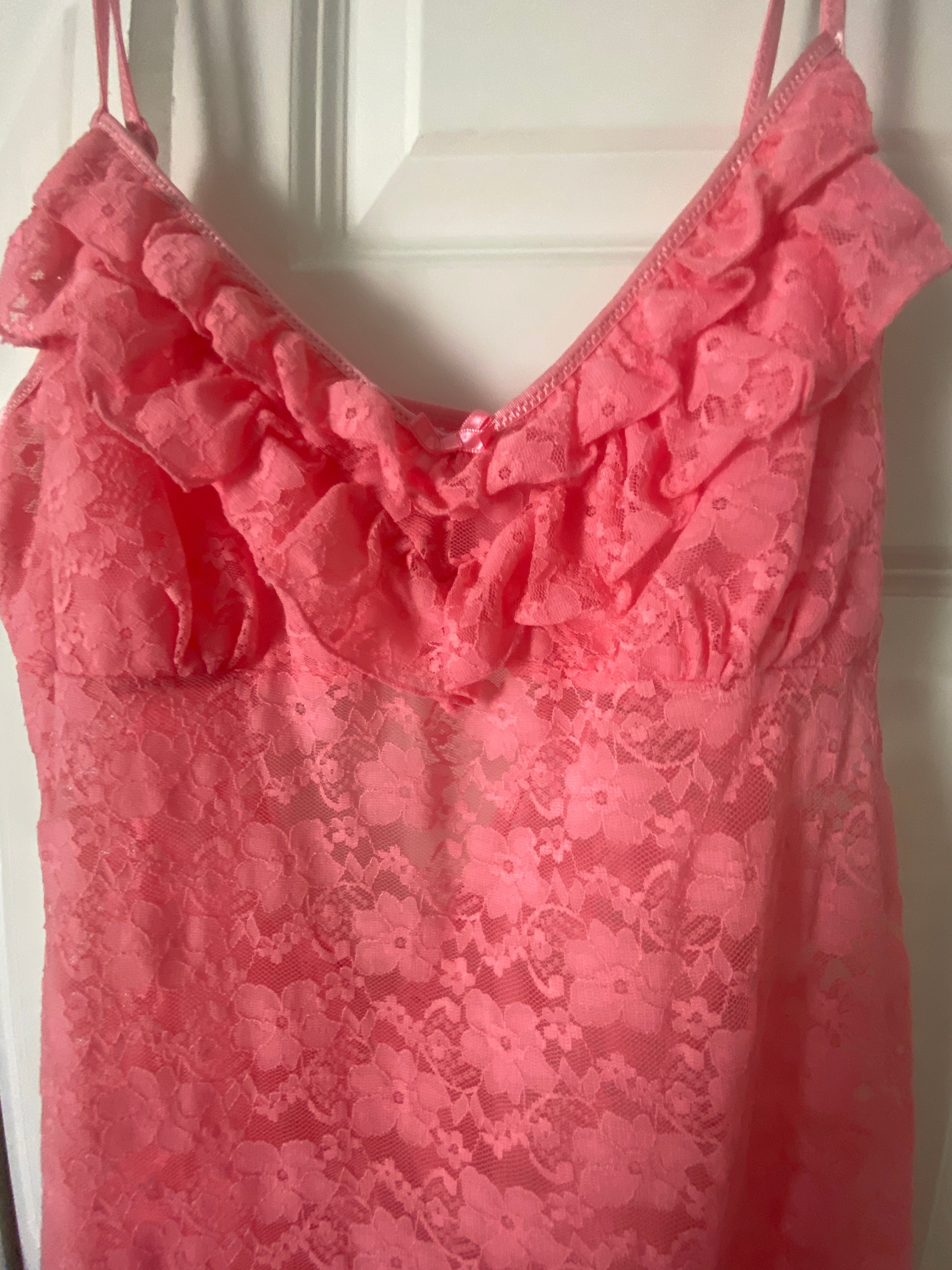 Sweet Pink Slip Dress Deadstock Y2K