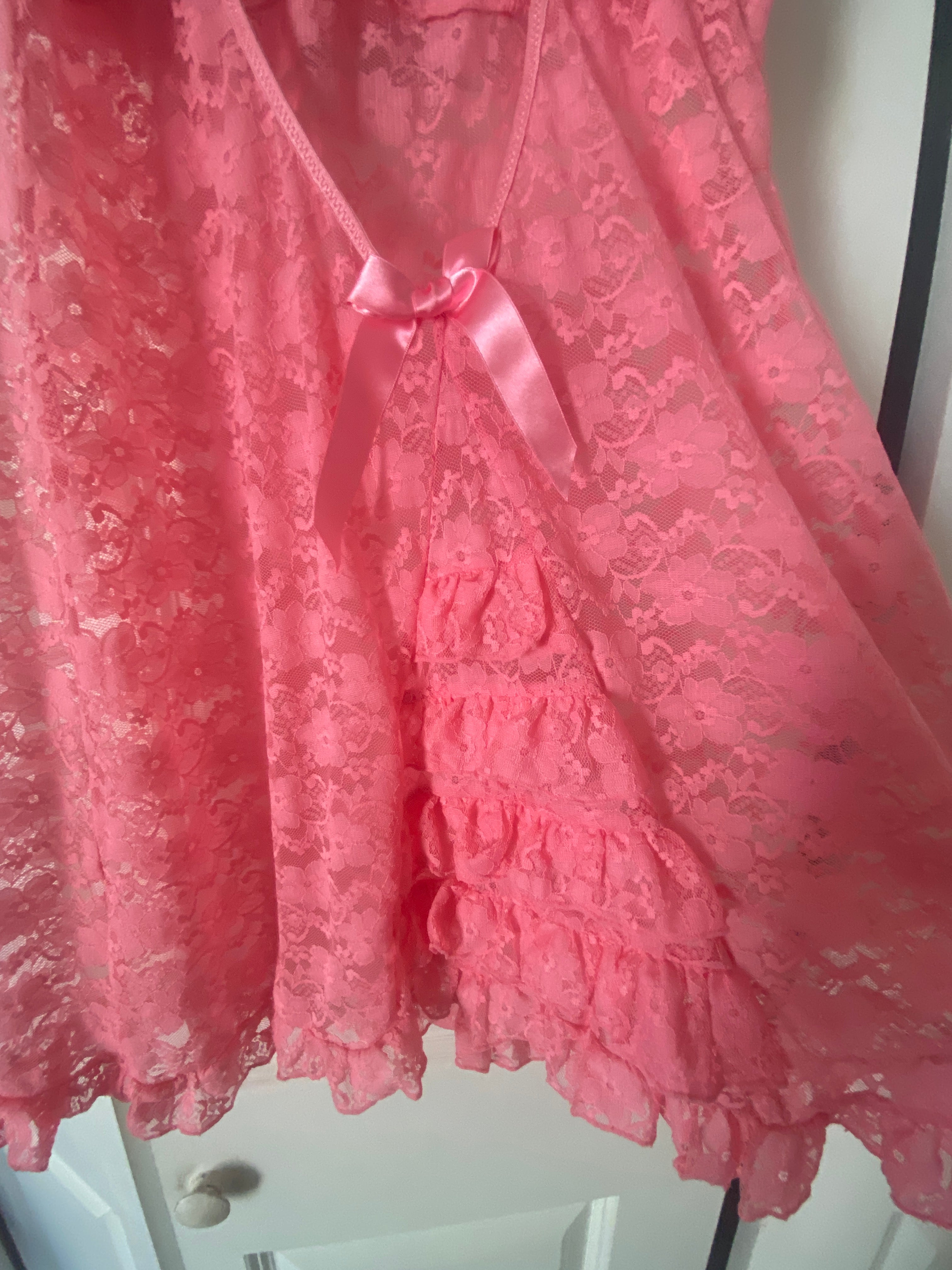 Sweet Pink Slip Dress Deadstock Y2K