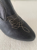 90's Womens Heeled Leather Western Boots