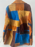1970's Suede Patchwork Mens Coat