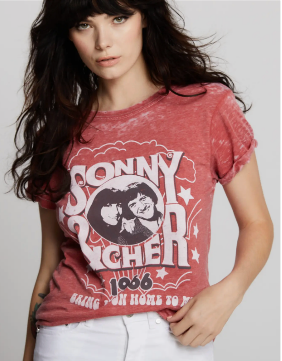 Sonny and Cher 1971 Graphic Tshirt