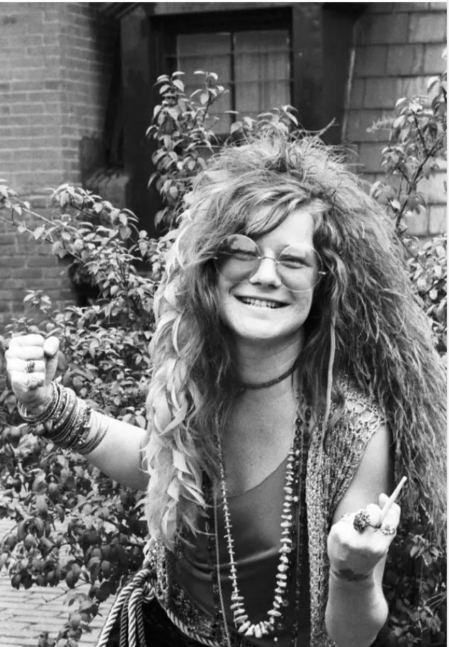 JANIS JOPLIN LIVE CONCERT 1960S GRAPHIC SWEATSHIRT