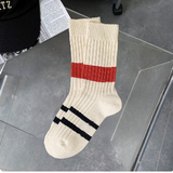 COZY COLORFUL STRIPE CREW SOCKS (Style Options)