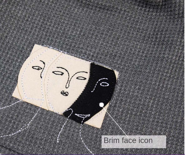 FACE ART KNIT CAP