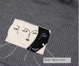 FACE ART KNIT CAP