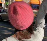 Angora Winter Beanie Caps (Color Options)