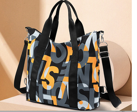 Nylon Pop Art Messenger Travel  Bag