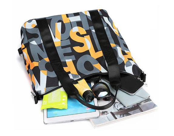Nylon Pop Art Messenger Travel  Bag