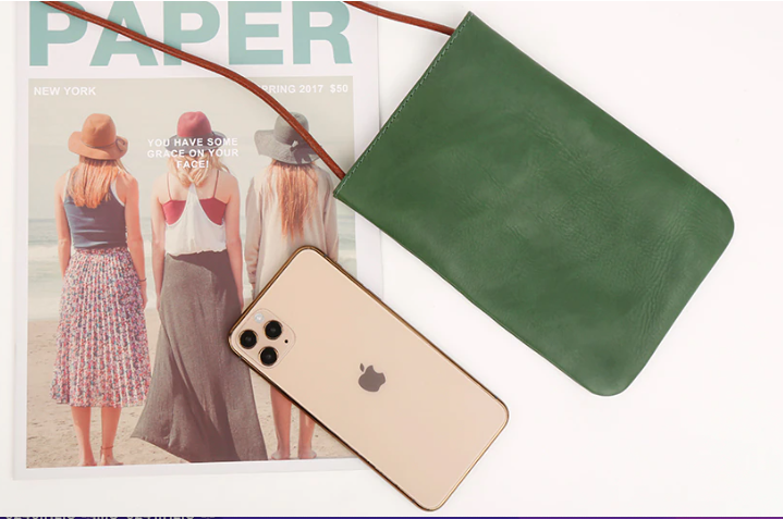 Leather Mobile Crossbody