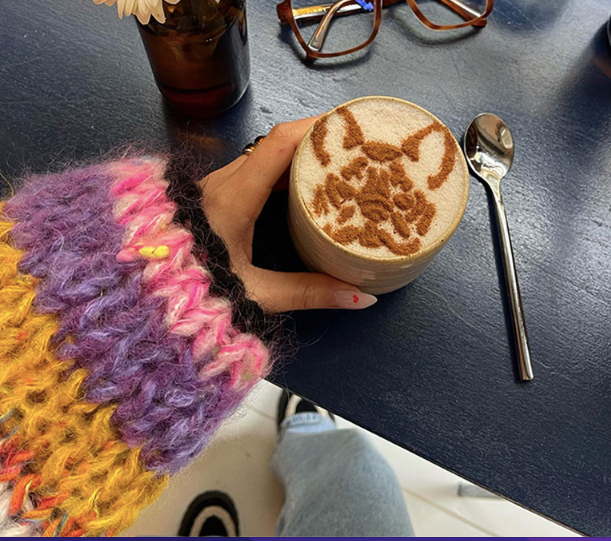 Multi Color Mohair  Lantern Sweater -Italy AVAILABLE OCT 9