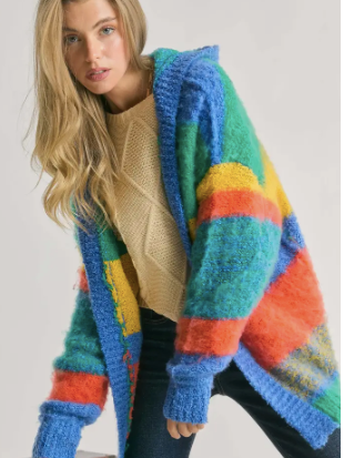 Multi Color Hoodie Cardi SOFTEST EVER