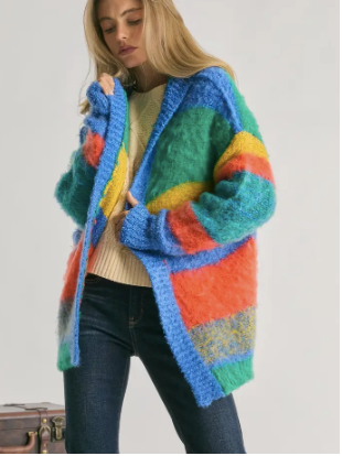 Multi Color Hoodie Cardi SOFTEST EVER