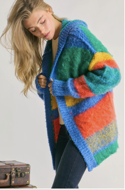 Multi Color Hoodie Cardi SOFTEST EVER