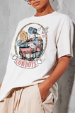 I Only Kiss Cowboys Oversized Graphic Tshirt
