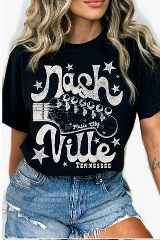 Nashville City of Music Graphic Tshirt