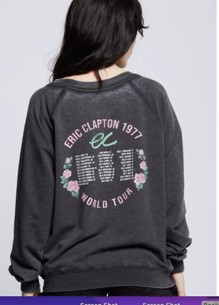 Eric Clapton Mineral Wash Sweatshirt