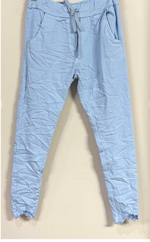 BABY BLUE SPRING SUMMER JOGGERS
