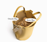 GENUINE LEATHER HOBO BUCKET BAG (Color Options) DROPS APRIL 13