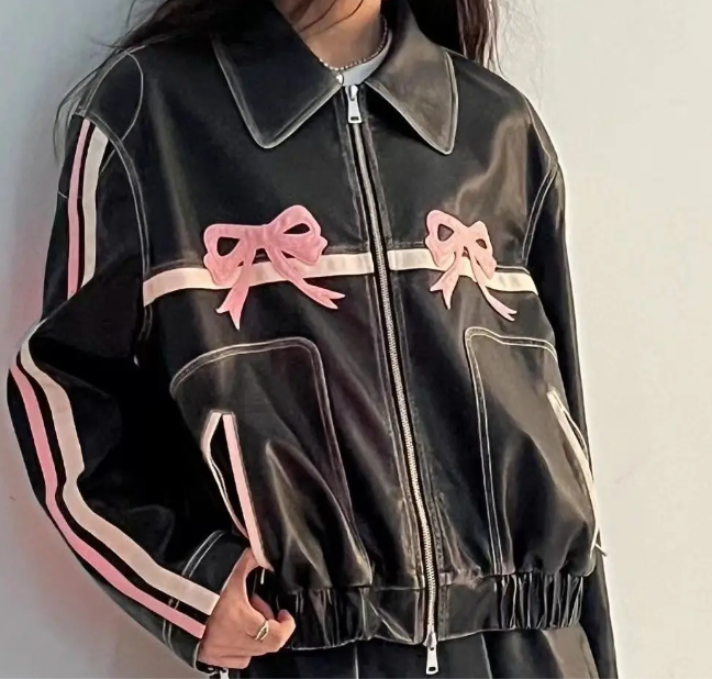 PINK Bow Lovin' Bomber Jacket