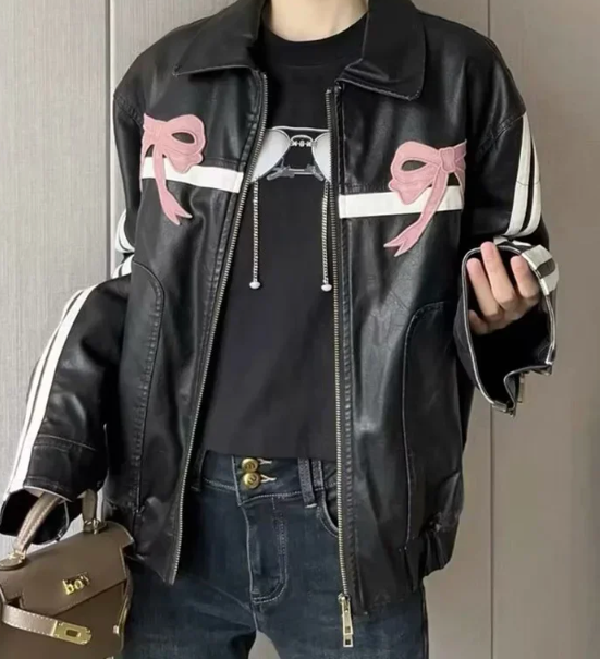 PINK Bow Lovin' Bomber Jacket
