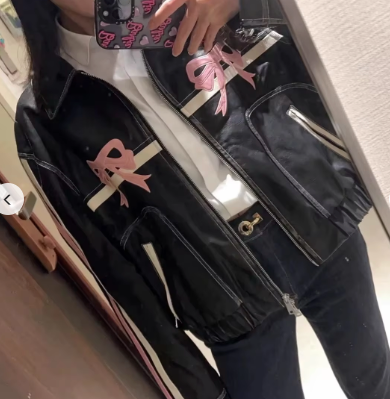 PINK Bow Lovin' Bomber Jacket