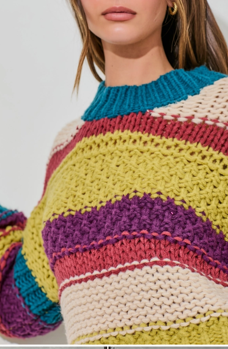 Vintage Retro Vibe Crochett Sweater