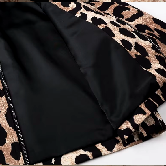 LEOPARD BOMBER JACKET