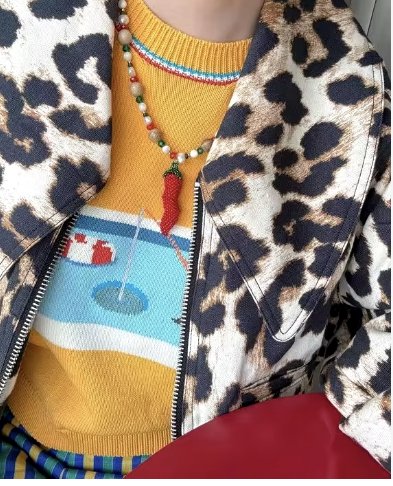 LEOPARD BOMBER JACKET