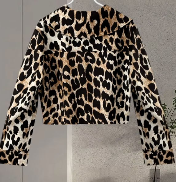 LEOPARD BOMBER JACKET