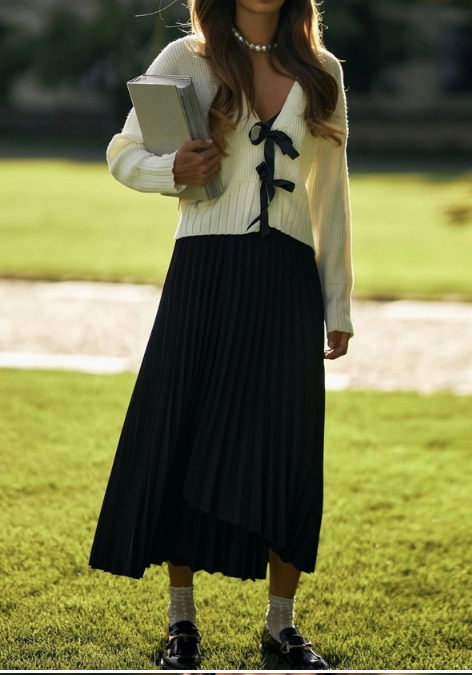 DOUBLE BOW CARDI