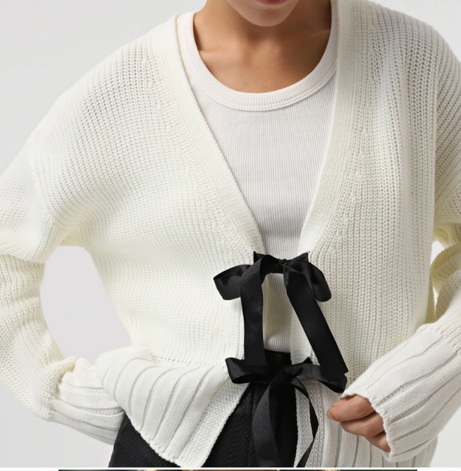 DOUBLE BOW CARDI