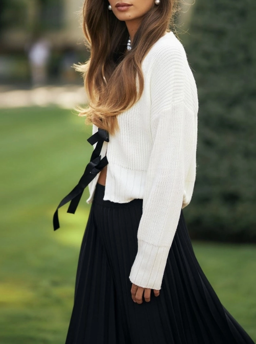 DOUBLE BOW CARDI