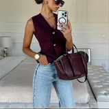 Burgandy Wine Vest