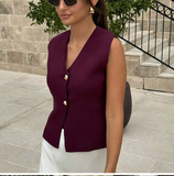 Burgandy Wine Vest