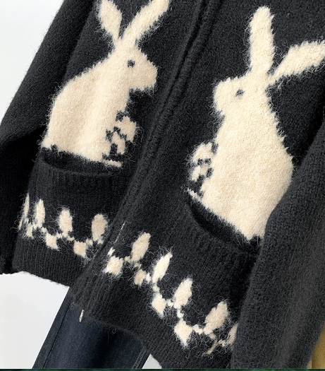 BUNNY LOVIN ZIP UP CARDI