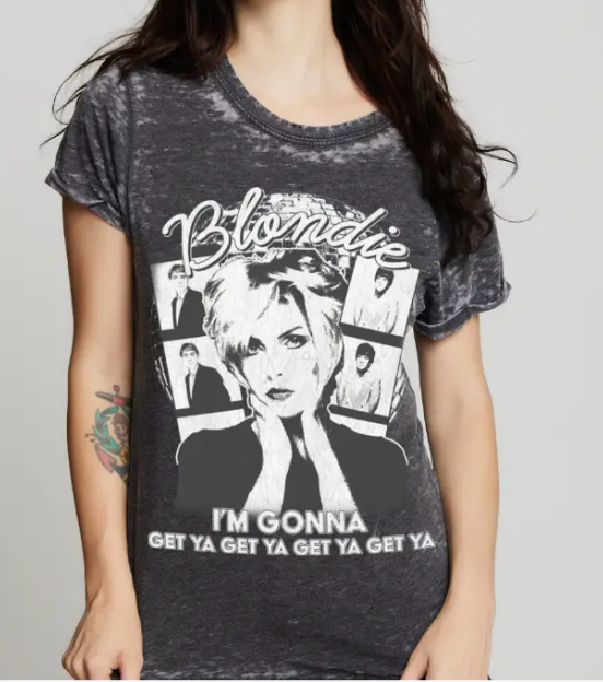 BLONDIE GONNA GET YA BURNOUT TSHIRT