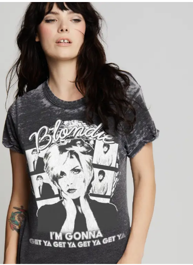 BLONDIE GONNA GET YA BURNOUT TSHIRT