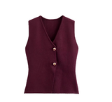 Burgandy Wine Vest