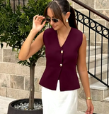 Burgandy Wine Vest