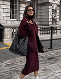 Burgundy Wine Oversized Bomber Jacket