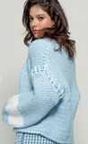 Robin Egg Blue Spring Whip Stitch Cardi