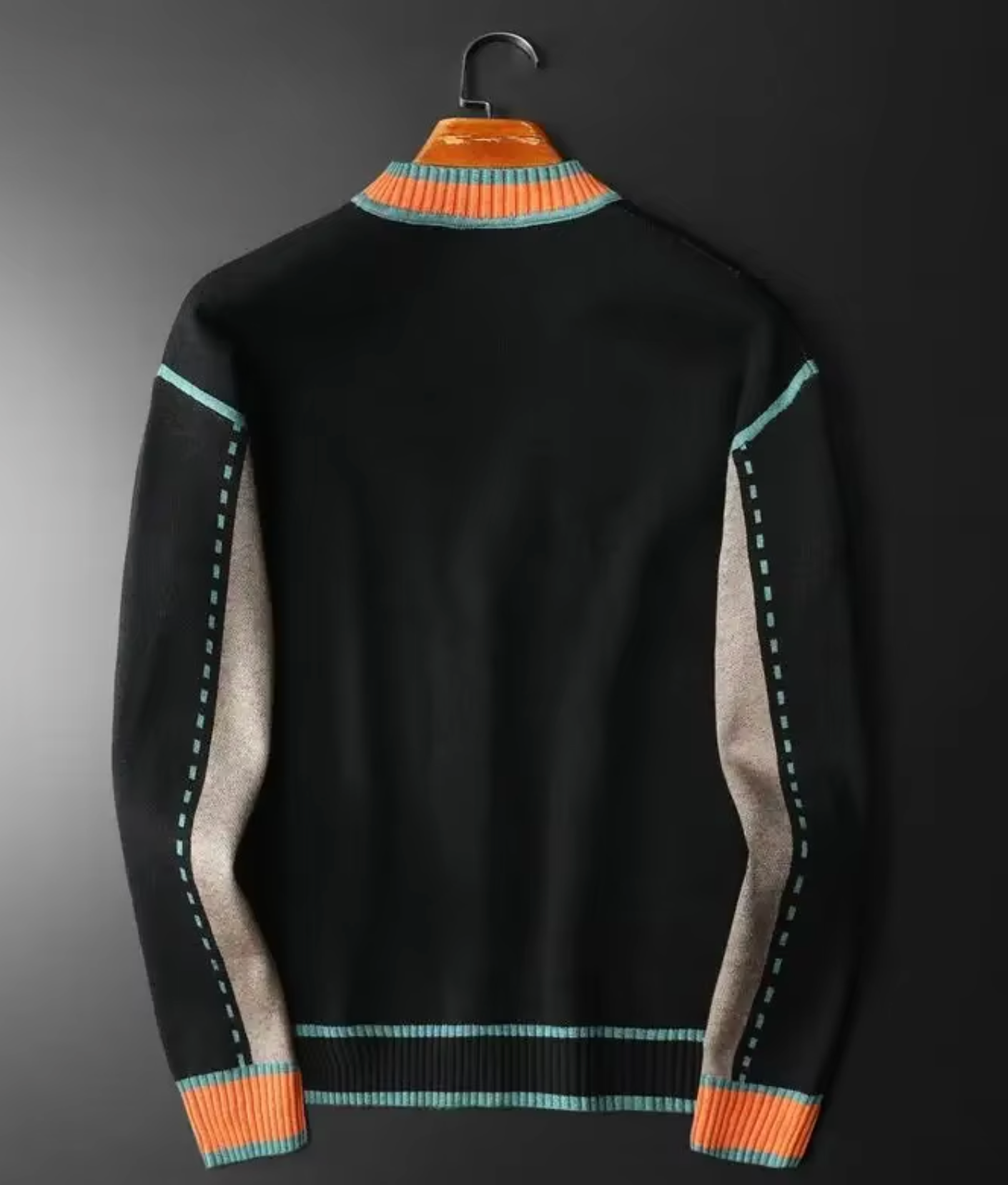 Color Block Cardi (Black or Charcoal)