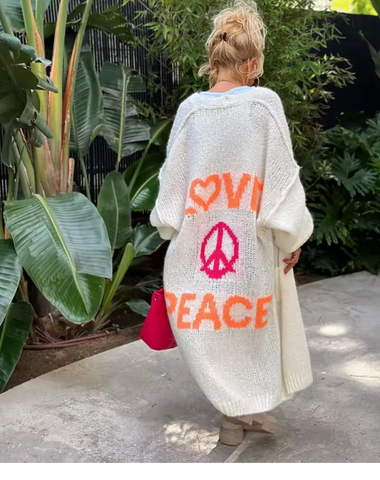 Peace n' Love Knit Duster (Color Options)