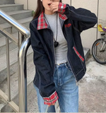 Denim and Plaid Jacket