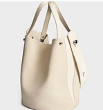 GENUINE LEATHER PEARL BUCKET BAG